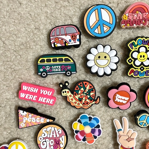 Boho Groovy Shoe Charms for Crocs - Picture 2 of 12
